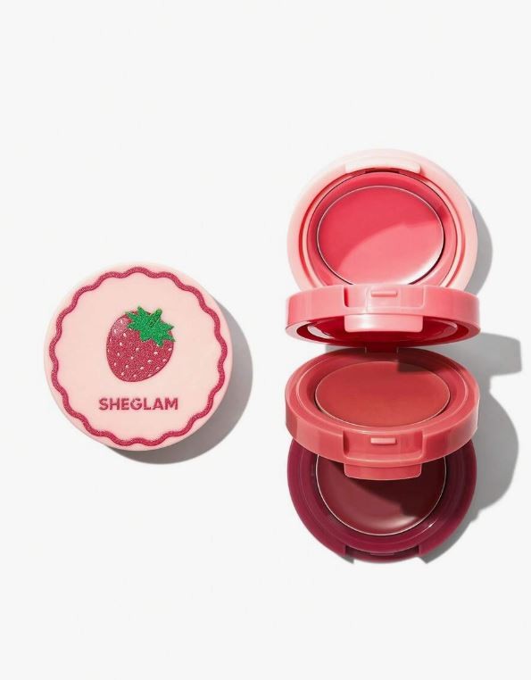 SHEGLAM Strawberry Whirl Cheek & Lip Cream Stack