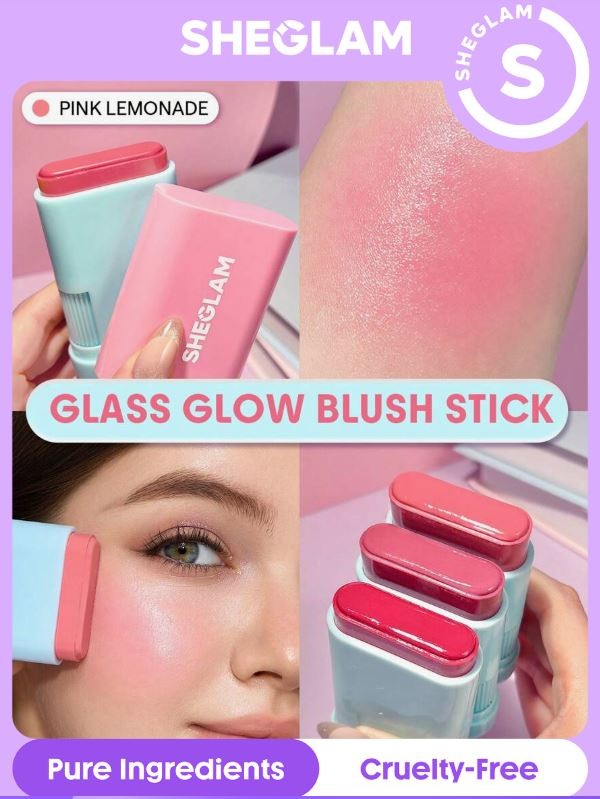 SHEGLAM Glass Glow Blush Stick-Pink Lemonade