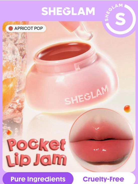SHEGLAM Hydra Jelly Pocket Lip Jam-Apricot Pop