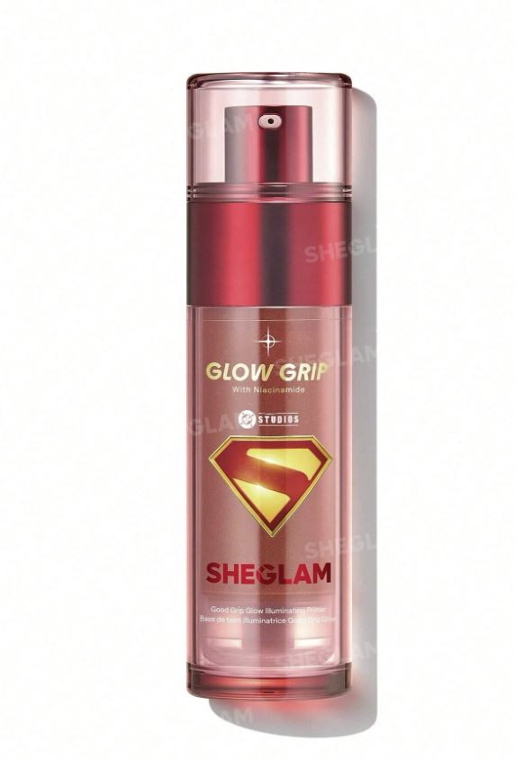 The Superman | SHEGLAM Good Grip Glow Illuminating Primer Brand Beauty Makeup Face Paint Cosmetic For Women Girls Perfect For Fall Winter Ideal For Y2K Fancy Fashion Suitable For Birthday Christmas Pr