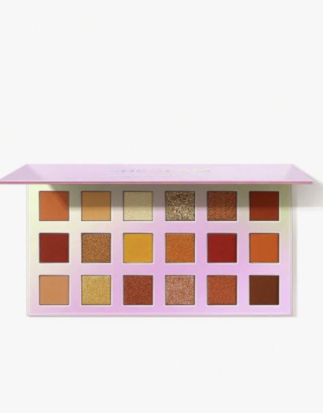 SHEGLAM Artistry Palette-Bejewelled 18-Clolor Metallic Matte Eyeshadow Palette Warm Color
