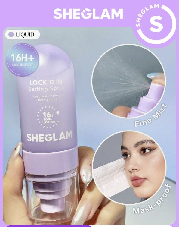 SHEGLAM Lock'D In Setting Spray Mattifying Effect Quick-Drying