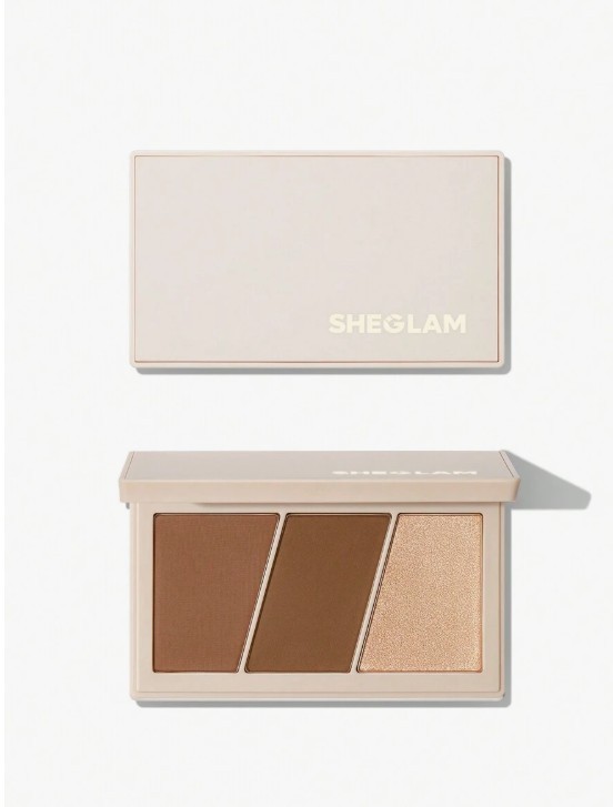 SHEGLAM Trio Hero Face Palette-Camel Contour Dual-Use Multi-Use Sculpt Powder