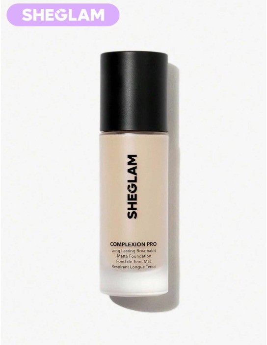 SHEGLAM Complexion Pro Long Lasting Breathable Matte Foundation-Porcelain Brand Beauty Cosmetic Makeup For Women And Girls