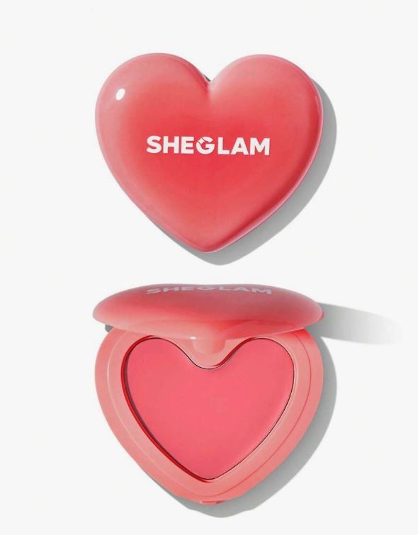 SHEGLAM Playing Cupid Cream Blush-Delight 7 Shades Multi-Use Pink Heart Blush Cream