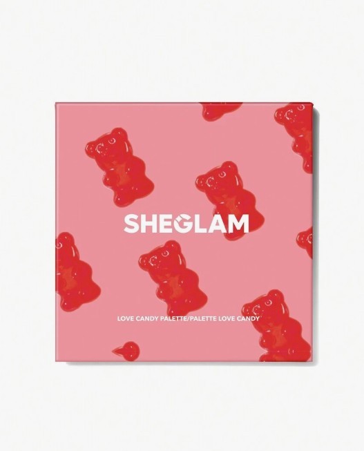 SHEGLAM Love Candy Palette 9-Clolor Shimmer Metallic Matte Eyeshadow Palette Shiny Pink Dusty Mauve